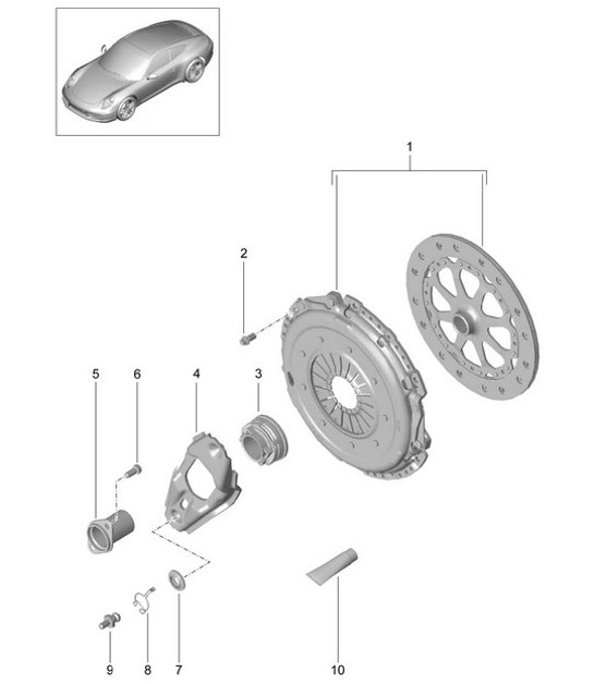 Diagram 301-000 Porsche 968 CS 3.0L 1993-95 Transmission
