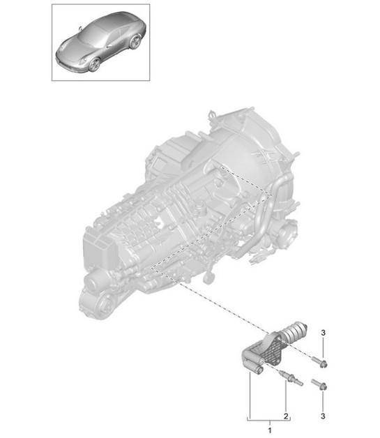 Diagram 301-005 Porsche Cayenne S/GTS 4.8L 2007>> Transmission