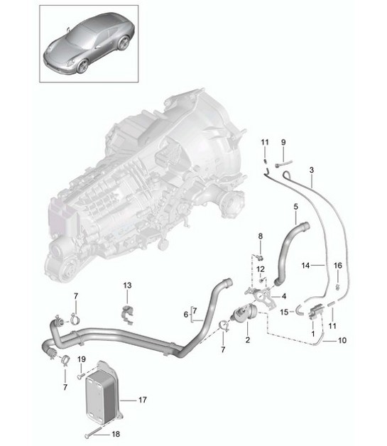 Diagram 302-015 Porsche Cayenne Turbo S E-Híbrido V8 4.0L 550 CV 