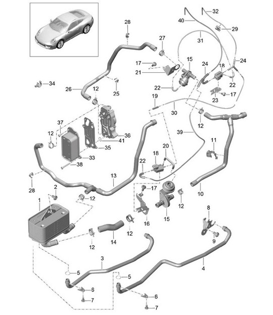 Diagram 360-000 Porsche Cayman 987C/981C (2005-2016) Trasmissione