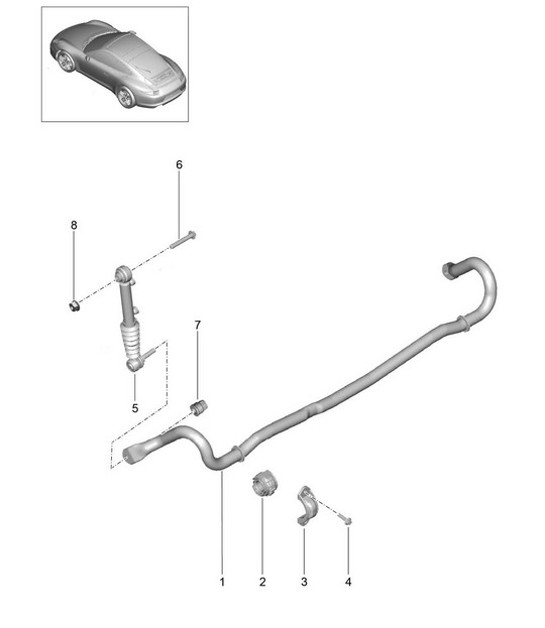 Diagram 501-004 Porsche Cayenne Coupé E-Híbrido V6 3.0L 340 CV 