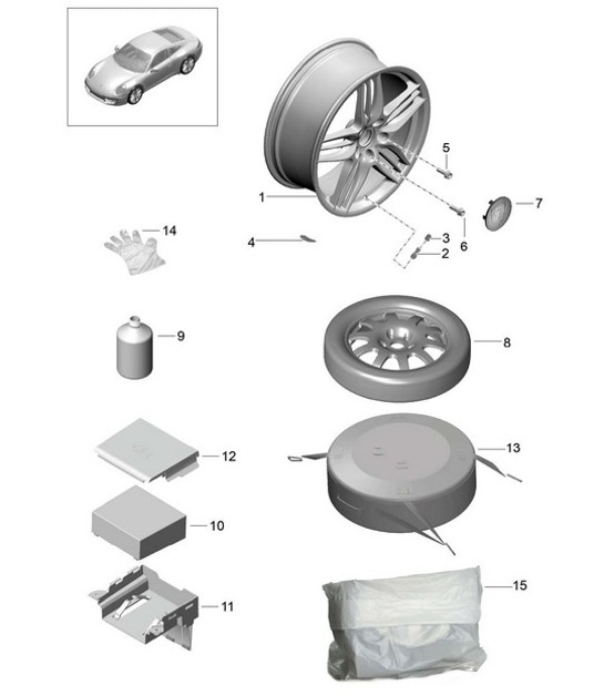 Diagram 601-000 Porsche Carrera GT (2003-2006) 