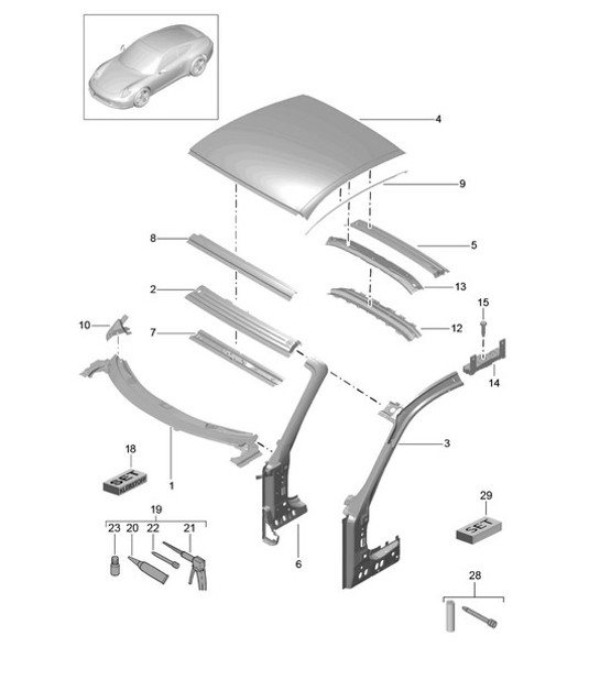 Diagram 801-045 Porsche Taycan (9J1) MK2 2024>> 