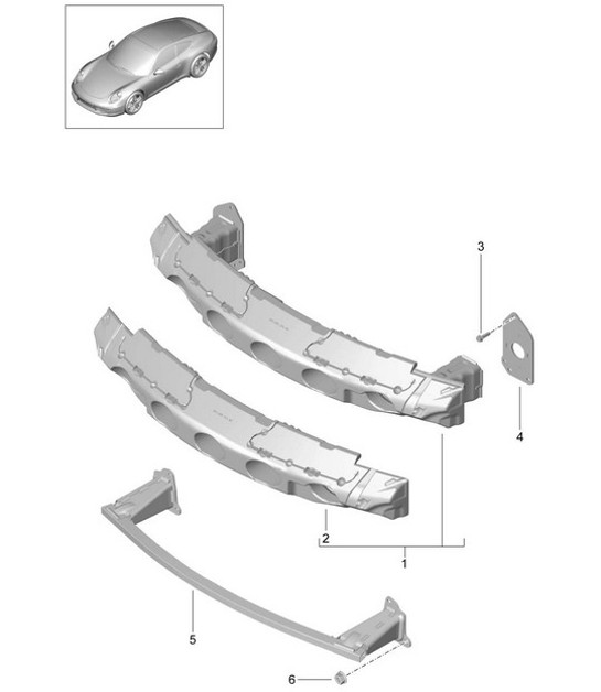 Diagram 802-020 Porsche 991 (911) MK1 2012-2016 Carrozzeria