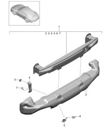 Porta paraurti posteriore 991.1 2012-16
