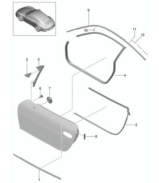 Diagram 804-010 Porsche 996 C2 3.4L 1997-08/01 Carrozzeria