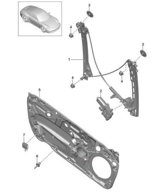 Diagram 804-030 Porsche 卡宴 92A（958） 2010-2017  车身