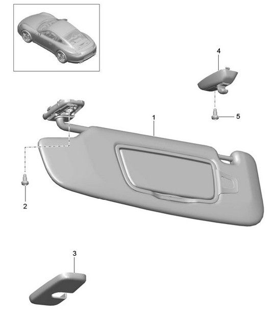 Diagram 807-069 Porsche 卡宴 S 4.5L V8 2003 年>>  车身