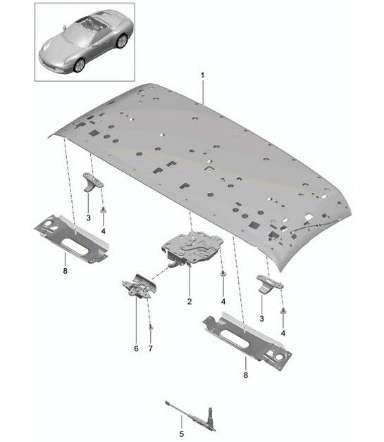 Diagram 811-015 Porsche Cayenne S V6 2.9L Petrol 440Hp 