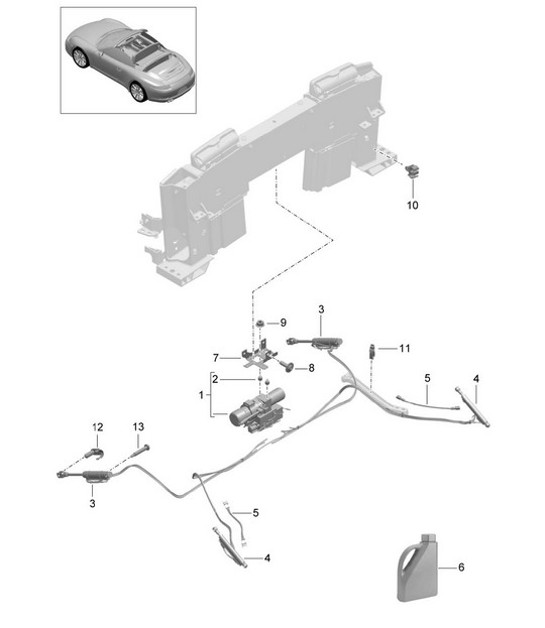 Diagram 811-055 Porsche 992（911）运动经典版 3.8L 