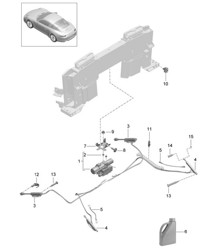Convertible top / Driving mechanism - TARGA - 991.1 2012-16