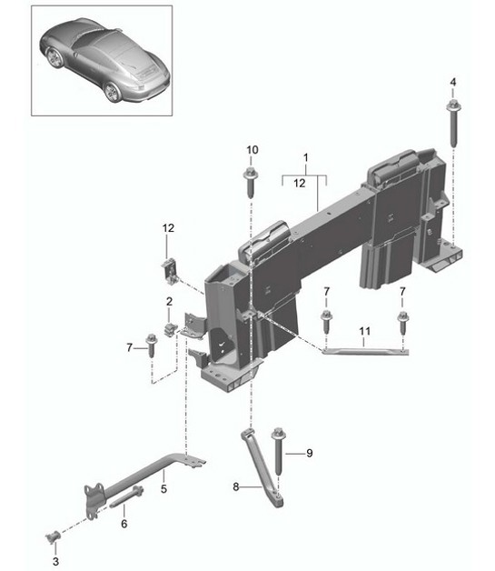 Diagram 811-070 Porsche Boxster 718 2.0L PDK (300 Bhp) Body