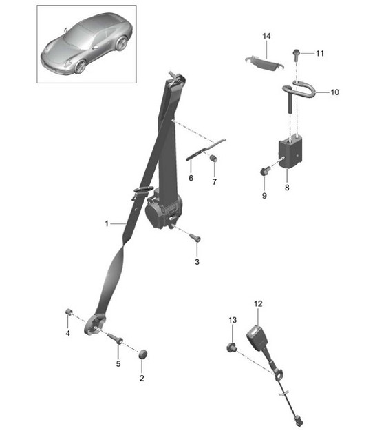 Diagram 812-000 Porsche Boxster 718 (982) 2017>> Carrosserie