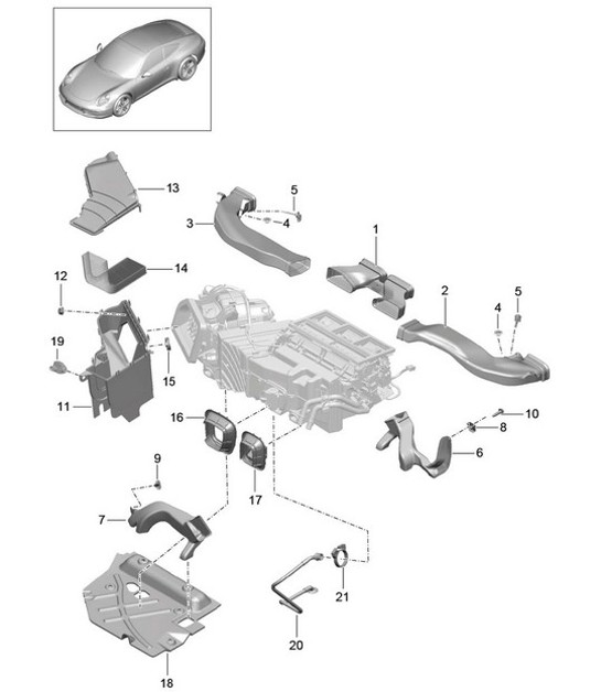 Diagram 813-005 Porsche 992 Carrera 2S Cabriolé 3.0L 