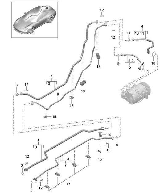 Diagram 813-025 Porsche Cayenne 3.6L 2007>> Body