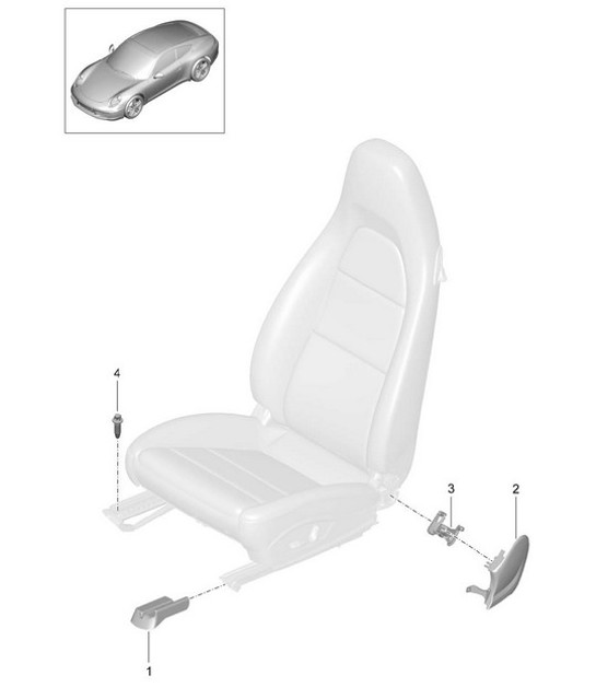 Diagram 817-000 Porsche Boxster 981 S / GTS 3.4L 2012-16 Body