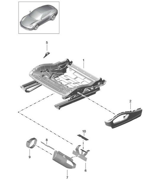 Diagram 817-023 Porsche 卡宴 Turbo E-Hybrid Coupe 配备 GT 套件 V8 4.0 739Hp 