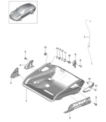 bucket seat Collapsible Seat frame Accessories 991.1 2012-2016