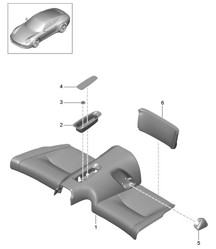 Asiento trasero - COUPE / TARGA - 991.1 2012>>