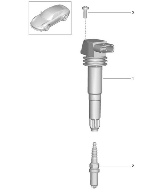Diagram 901-000 Porsche Cayman 987C/981C (2005-2016) Electrical equipment