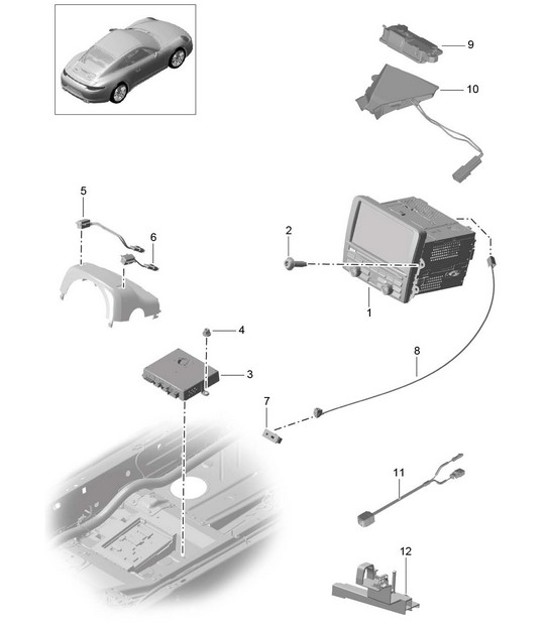 Diagram 911-000 Porsche 928 (1978-1995) 