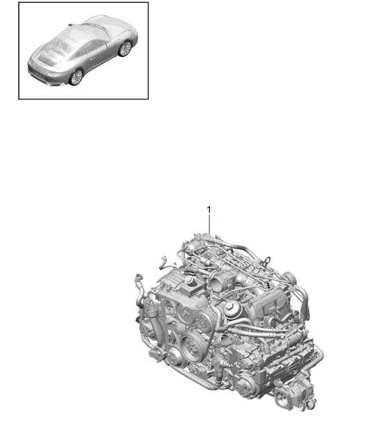 Diagram 101-001 Porsche Cayman 987C/981C (2005-2016) Engine