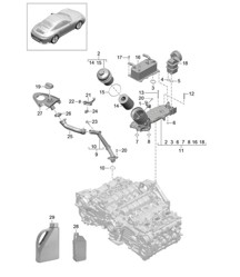 Motorsmering 991.2 Carrera 2017-19