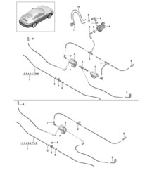 Filtre à air / Commande à vide 991.2 Carrera 2017-19
