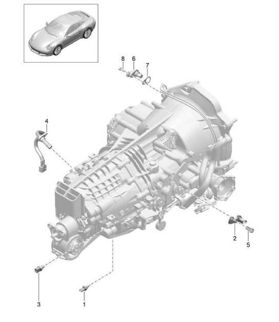 Diagram 302-005 Porsche 964（911）C2 1989-93年 传播