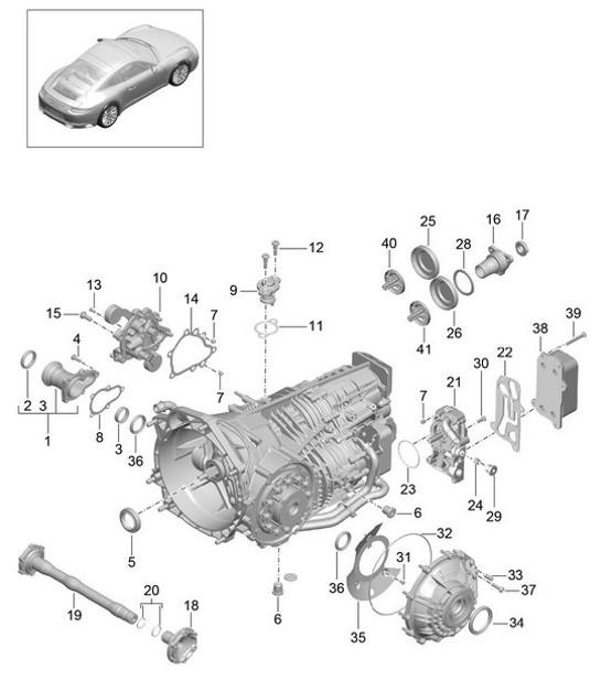 Diagram 302-010 Porsche Panamera Turbo S V8 4.8L 传播