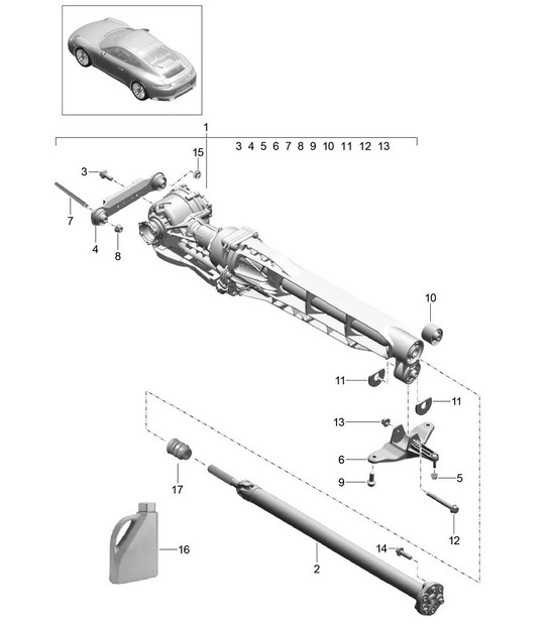 Diagram 305-000 Porsche 968 3.0L 1992-94 Transmission