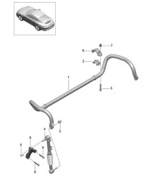 Anti-roll bar PDCC - PR:031,352 - 991.2 Carrera 2017-19