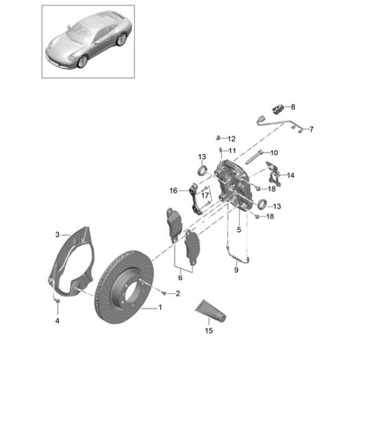 Diagram 602-000 Porsche Cayenne Turbo S 4.5L 2006>> Wheels, Brakes
