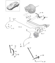 Brake lines / Front end - FRONT - 991.2 Carrera 2017-19