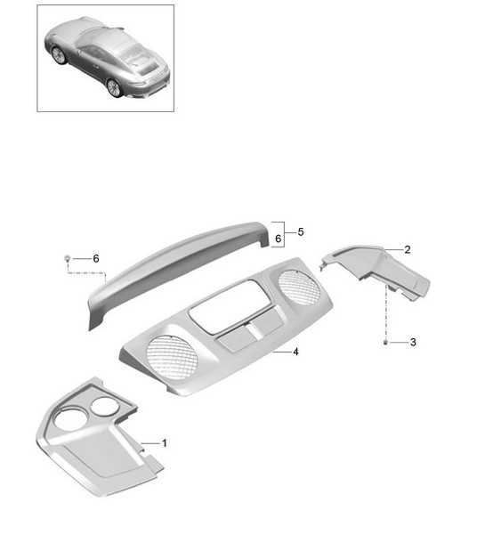 Diagram 801-080 Porsche Panamera Turbo V8 4.8L  车身