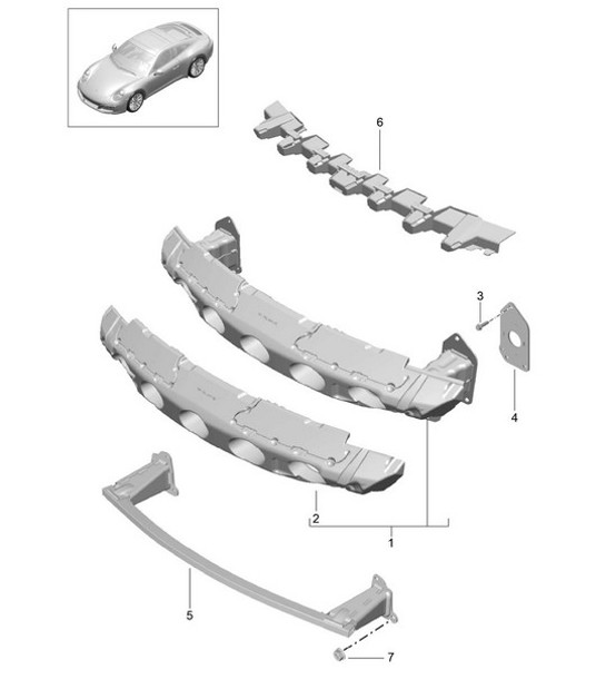 Diagram 802-021 Porsche Cayenne Turbo S E-Hybrid V8 4.0L 550 CV 