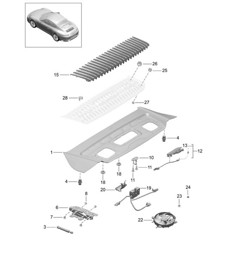 ACHTERkap 991.2 Carrera 2017-19