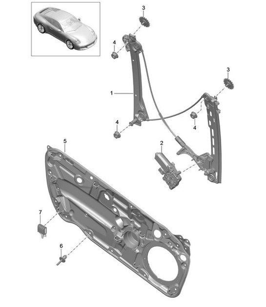 Diagram 804-030 Porsche Cayman S 3.4L 987C 2005-08 Carrozzeria