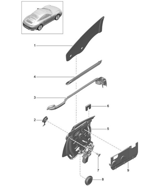 Diagram 805-005 Porsche 卡宴 S V6 2.9L 汽油 440Hp 