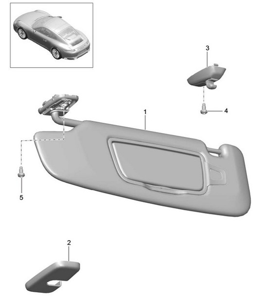Diagram 807-070 Porsche 992 Turbo 50 周年 3.7L 