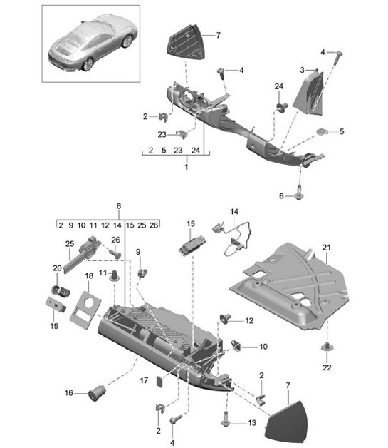 Diagram 809-010 Porsche Macan (95B) MK3 2022>> 
