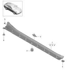 Langsliggerbekleding 991.2 Carrera 2017-19