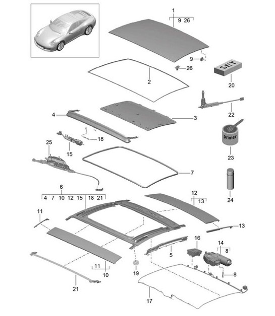 Diagram 811-000 Porsche Taycan (9J1) MK2 2024>> 