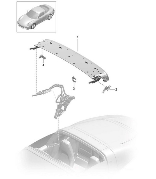 Diagram 811-022 Porsche 9YA Cayenne V6 3.0L Petrol 340Hp 2018-23 