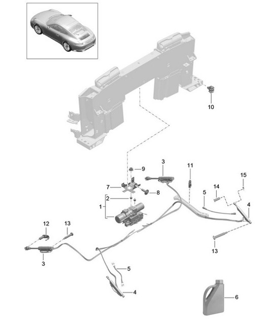 Diagram 811-057 Porsche 992 Targa 4 GTS 3.6L 