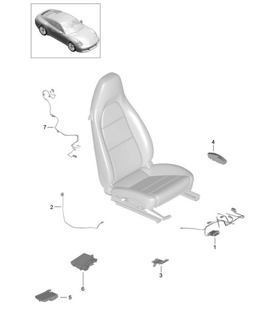 Diagram 817-010 Porsche 991 (911) MK2 2016-2018 Carrosserie