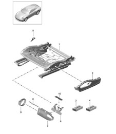 Zitframe / Sportstoel Plus / Accessoires 991.2 Carrera 2017-19
