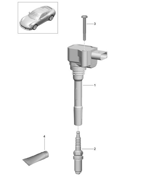 Diagram 901-000 Porsche Cayman S 3.4L 987C 2005-08 Electrical equipment