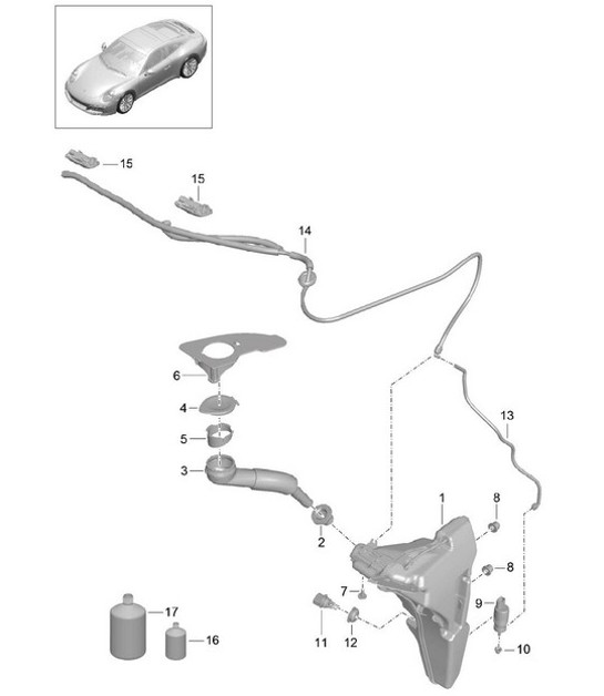 Diagram 904-010 Porsche 卡宴 V6 3.0L 汽油 353Hp 
