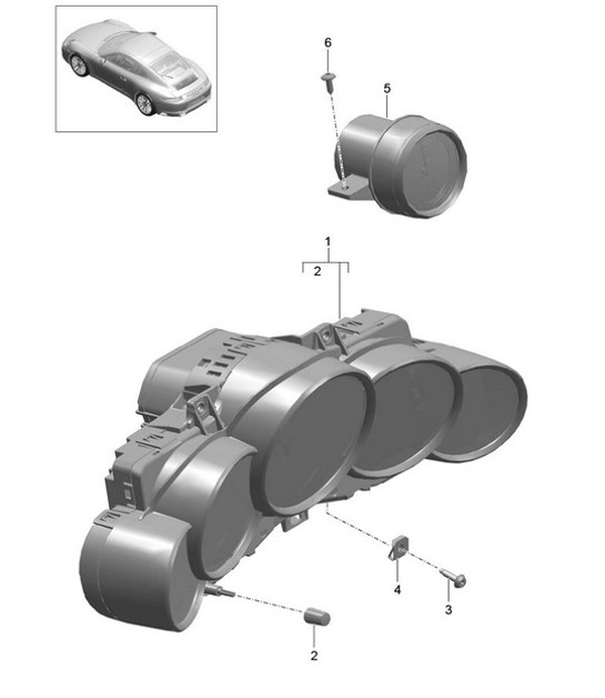 Diagram 906-001 Porsche Cayenne Turbo / Turbo S 4.8L 2007>> Materiale elettrico